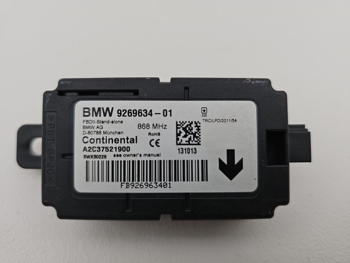 BMW 1 3 SERIE F20 F21 F30 F34 ALARM CONTROL SENSOR MODULE RECEIVER RELAY