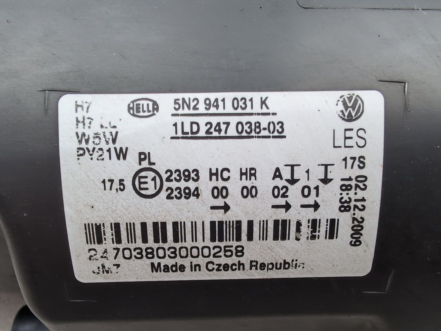 Headlamp LH 8