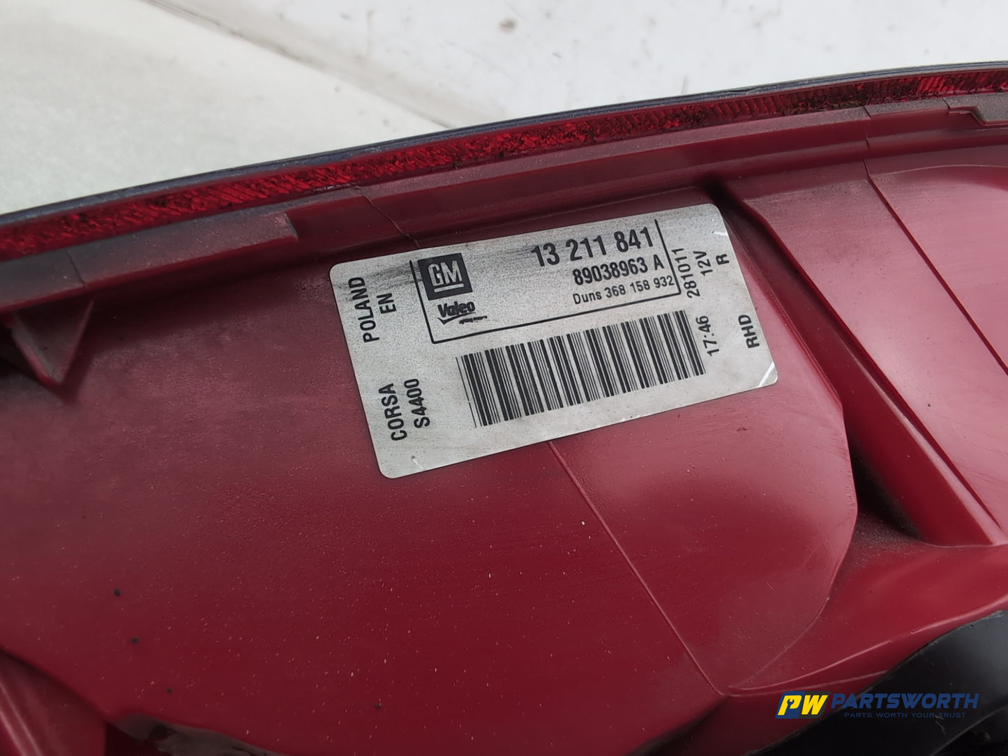Lamp Assembly Rear RH 7