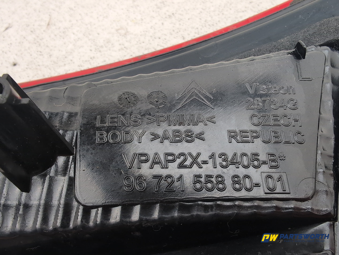 Citroen C4 Vtr+ Hdi Lamp Assembly Rear Inner Lh Passenger Side 9672155880 - photo 6