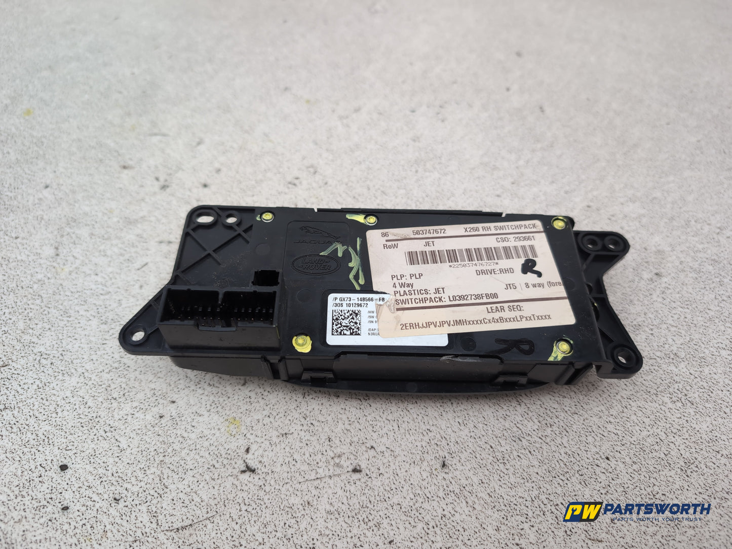 Jaguar Xf Portfolio D Front Seat Control Switch Rh Driver Side Gx7314b566fb - photo 6