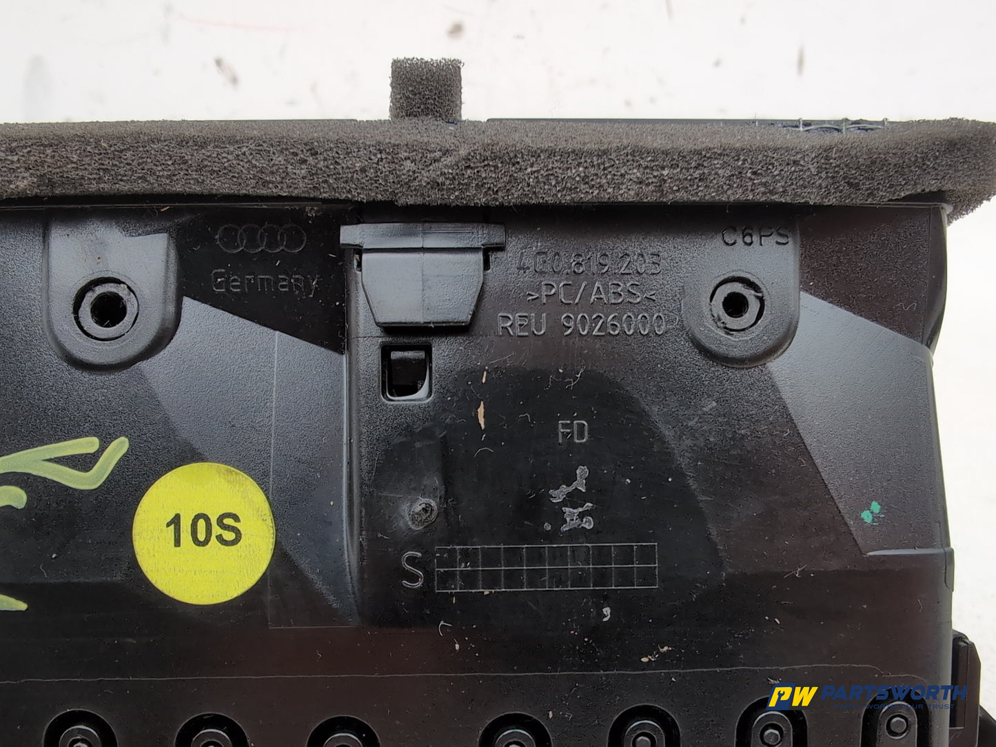 Audi A6 S Line Black Ed Tdi Quat Sa Rear Centre Console Air Vent Trim 4g0819203 - photo 6