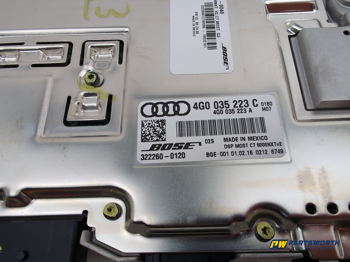 Audi A6 S Line Black Ed Tdi Quat Sa Audio Sound Speaker Amplifier Bose - photo 6