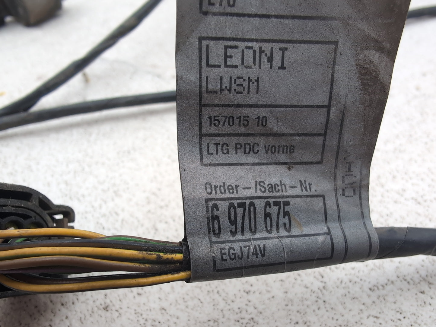 Front Parking Sensors and Bumper Wiring Loom 8