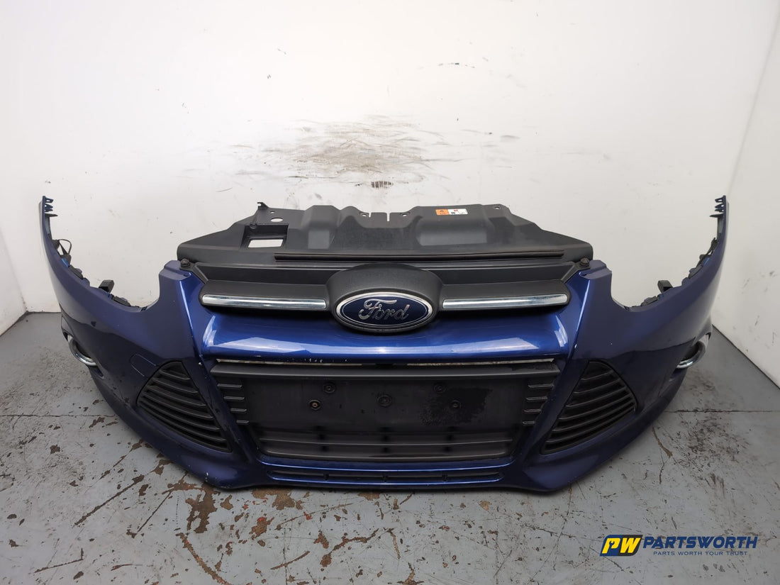 Used Ford Focus Mk3 front bumper in Deep Impact Blue, Partsworth Doncaster