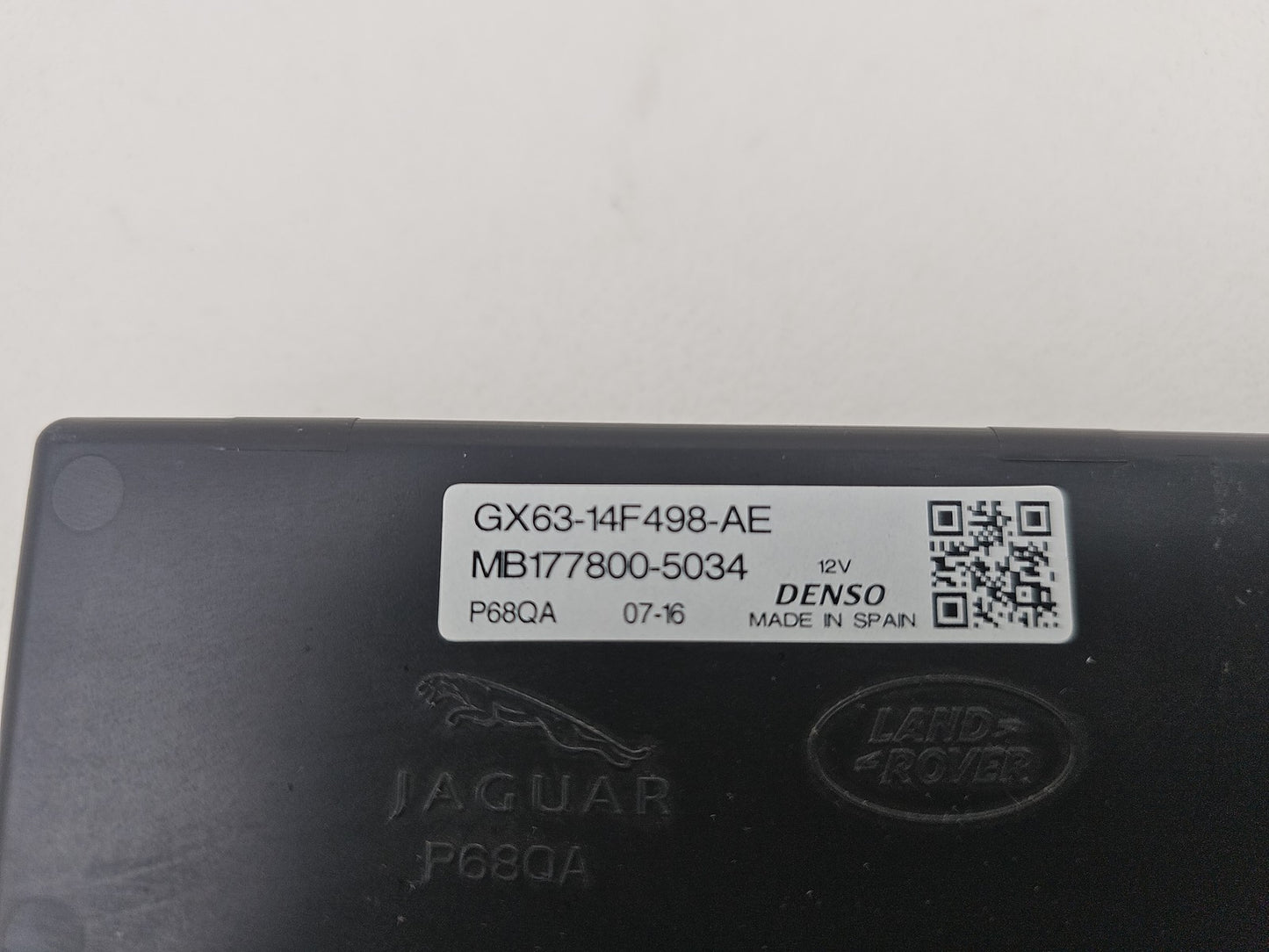 JAGUAR XF X260 2016 AC CLIMATE HEATER CONTROL MODULE ECU UNIT GX63-14F498-AE