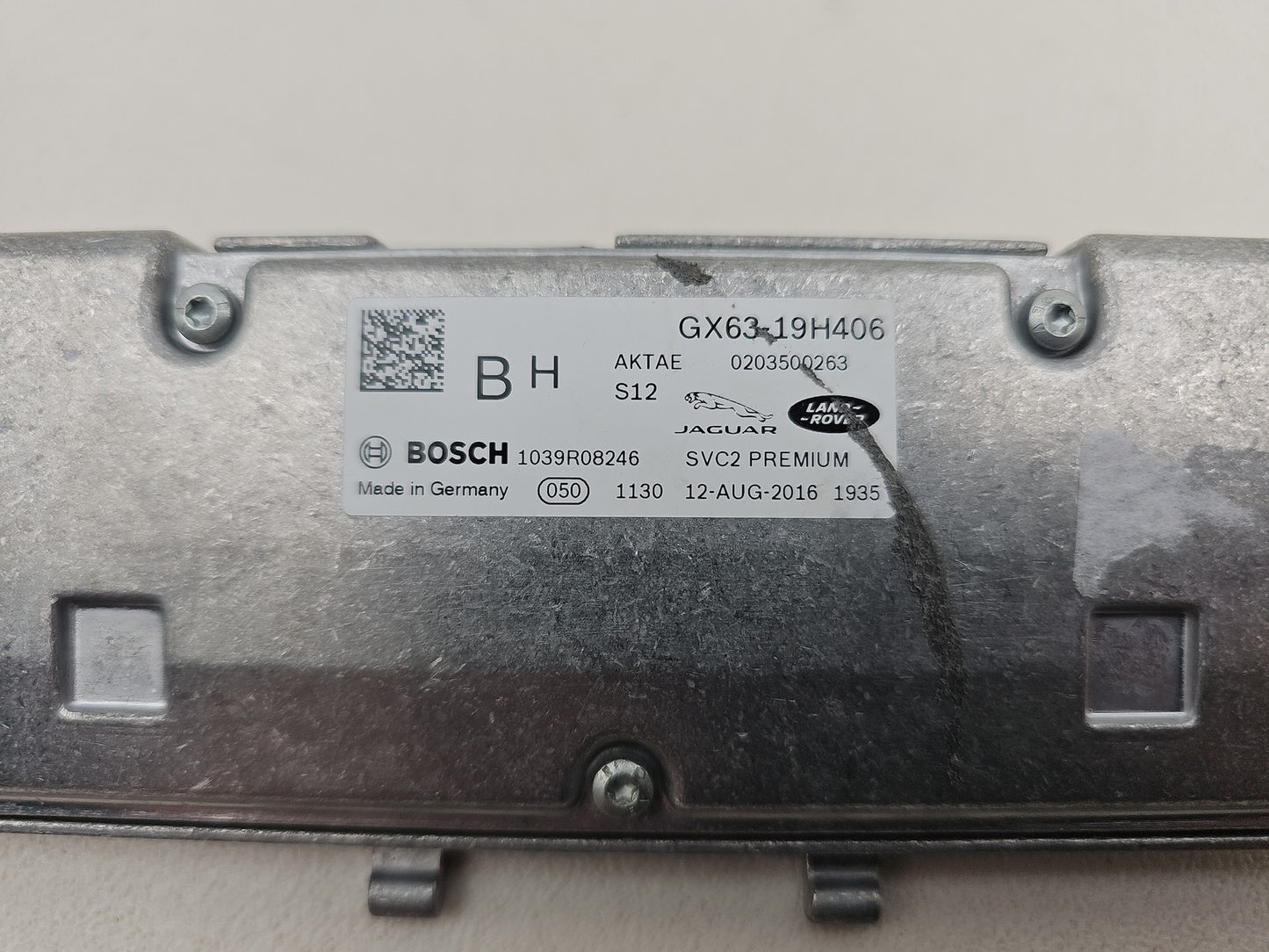 JAGUAR XF X260 FRONT LANE ASSIST CAMERA MODULE UNIT GX63-19H406 2016