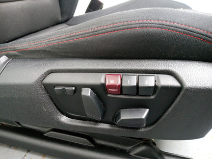 Bmw 1 F20 F21 2011-2015 Drivers O/S Black Front Seat Memory Red Stitching - photo 3