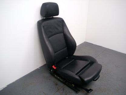 Bmw E90 E91 Lci M Sport Heated Black Leather Front Left N/S Interior Seat - photo 3