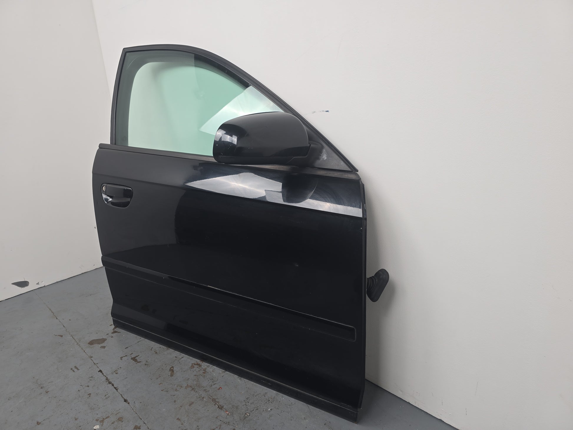 Audi A3 8p 5door Nsf Right Driver Side Front Door Mirror Black Lz9y - photo 3
