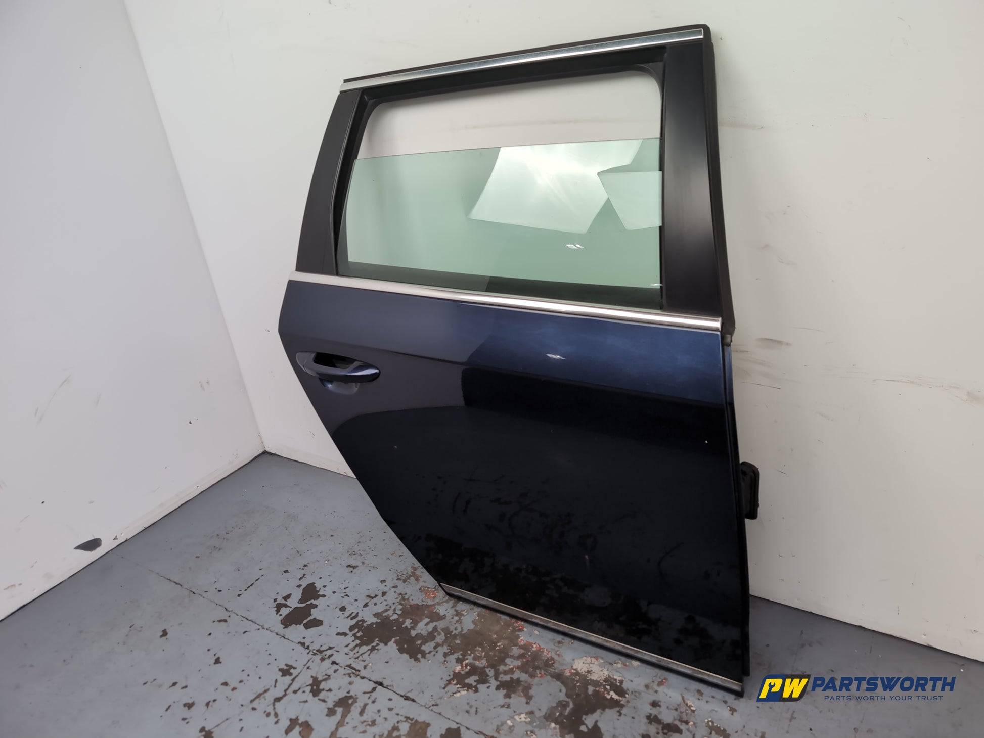 Volkswagen Passat Highline Door Rear Rh Driver Side Night Blue Metallic Lh5x - photo 3