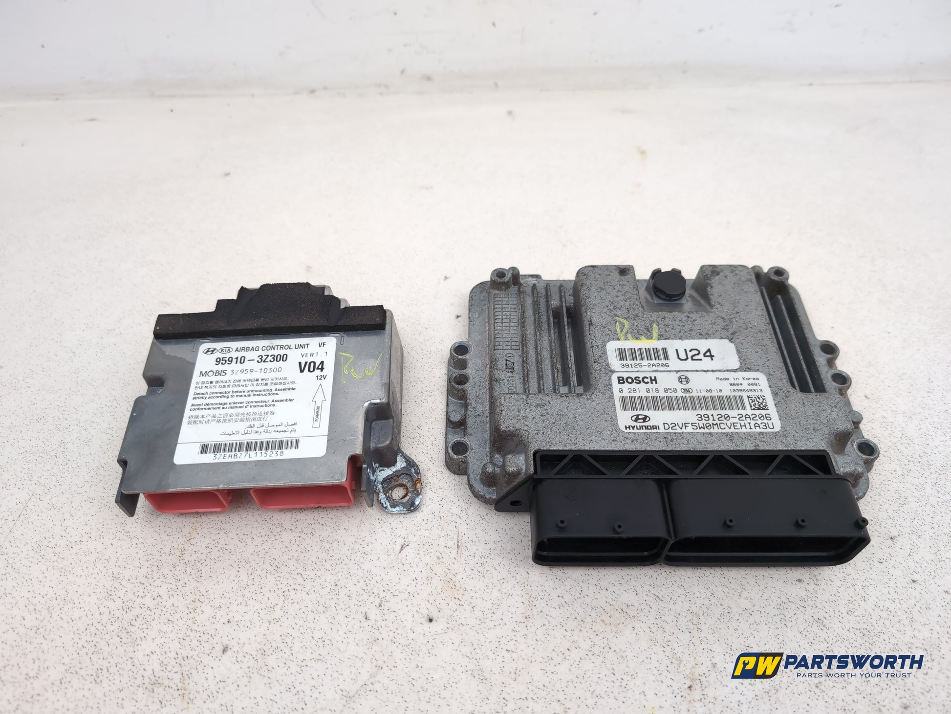 Hyundai I40 Style Crdi Complete Engine Ecu Kit 1.7l Diesel 391202a206 2011-2018 - photo 9