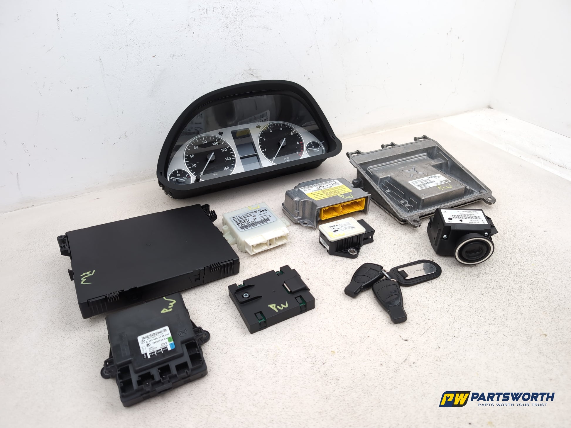 Mercedes-Benz B160 Sport Cvt Engine Ecu Kit Complete A0024463140 2009-2011 - photo 3