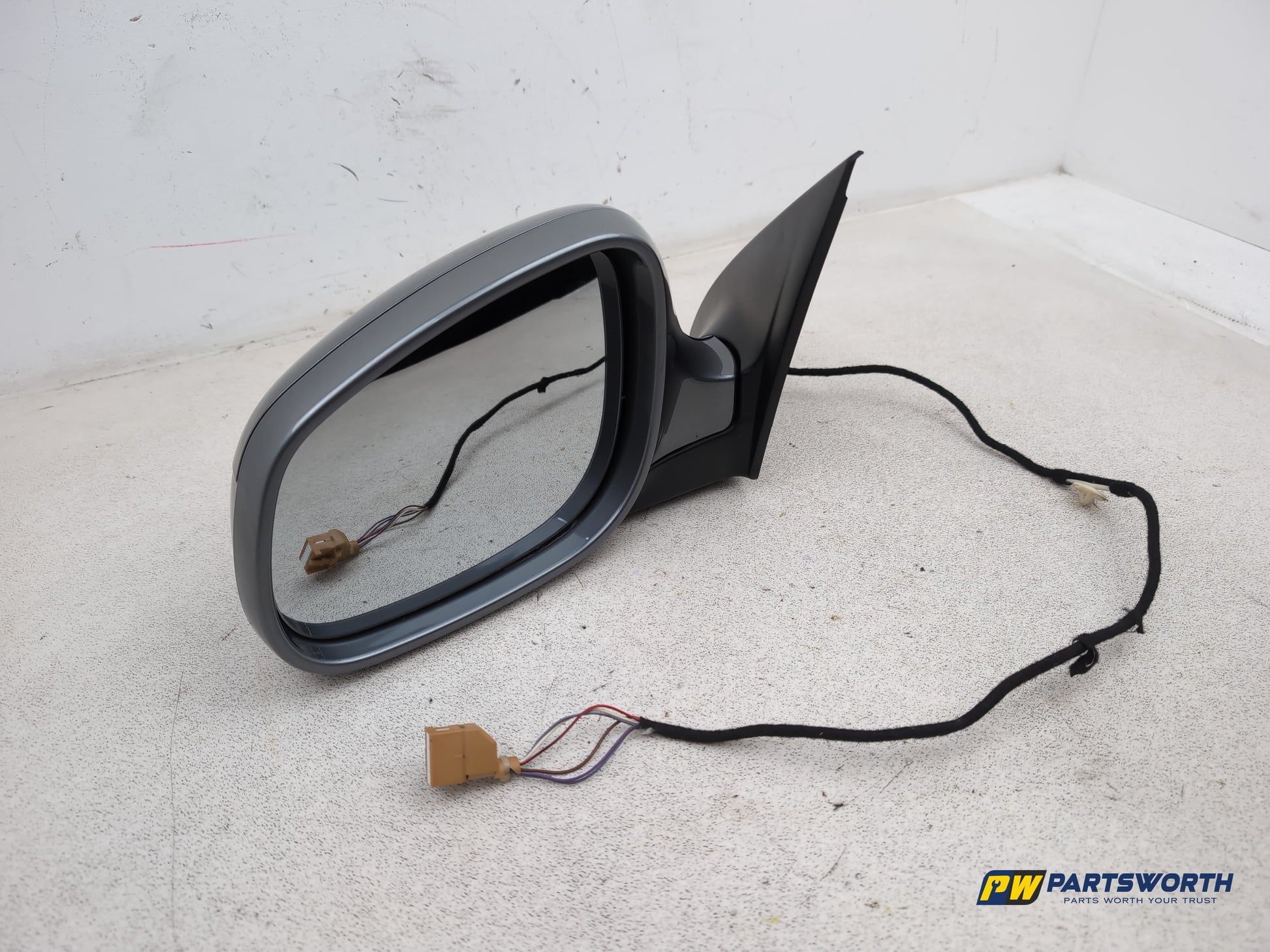 Porsche Cayenne Tiptronic S Electric Door Mirror Lh Passenger Side Silver Ld7z - photo 3
