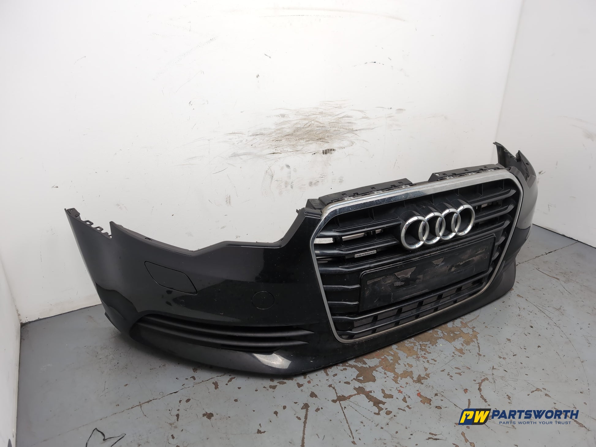 Audi A6 Se Tdi Quattro Auto Complete Front Bumper Briliant Black Ly9b 2011-2012 - photo 3