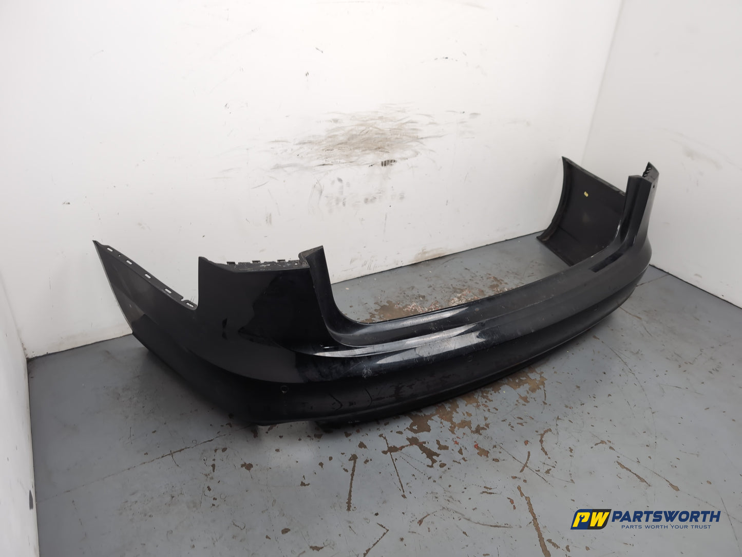 Audi A6 Se Tdi Quattro Auto Rear Bumper Briliant Black Ly9b 2011-2012 - photo 3