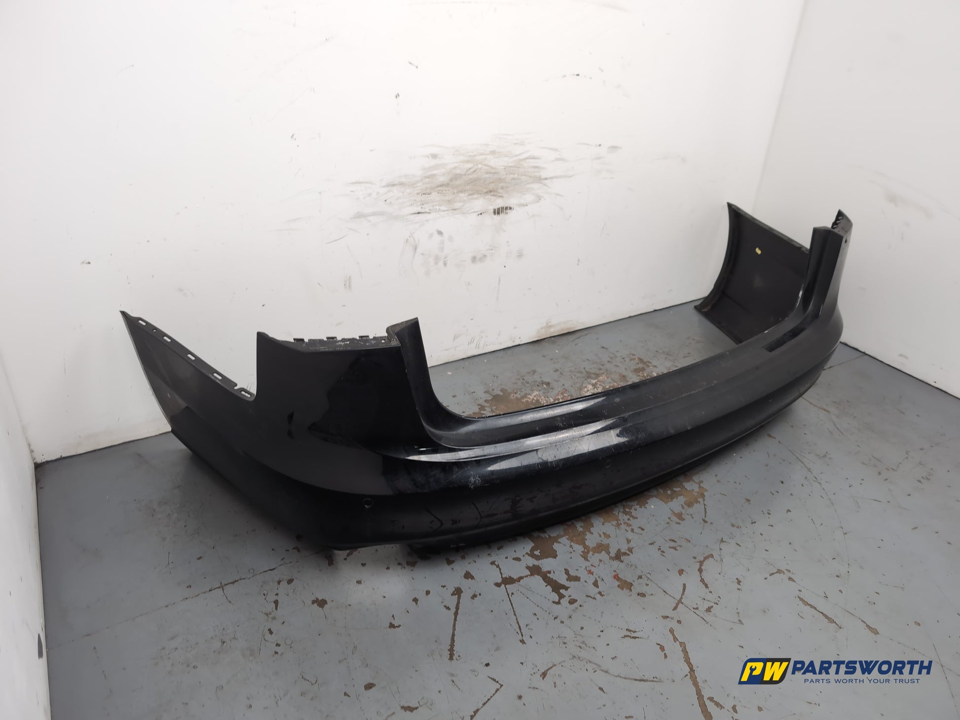 Audi A6 Se Tdi Quattro Auto Rear Bumper Briliant Black Ly9b 2011-2012 - photo 3