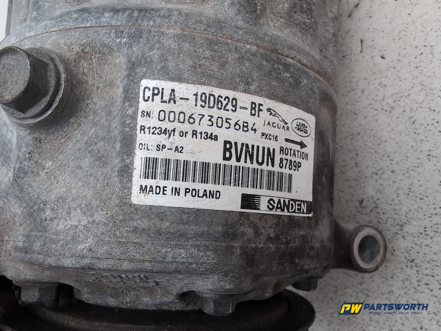 Jaguar Xf Portfolio D Air Conditioning Compressor Cpla19d629f 2015-2019 - photo 9