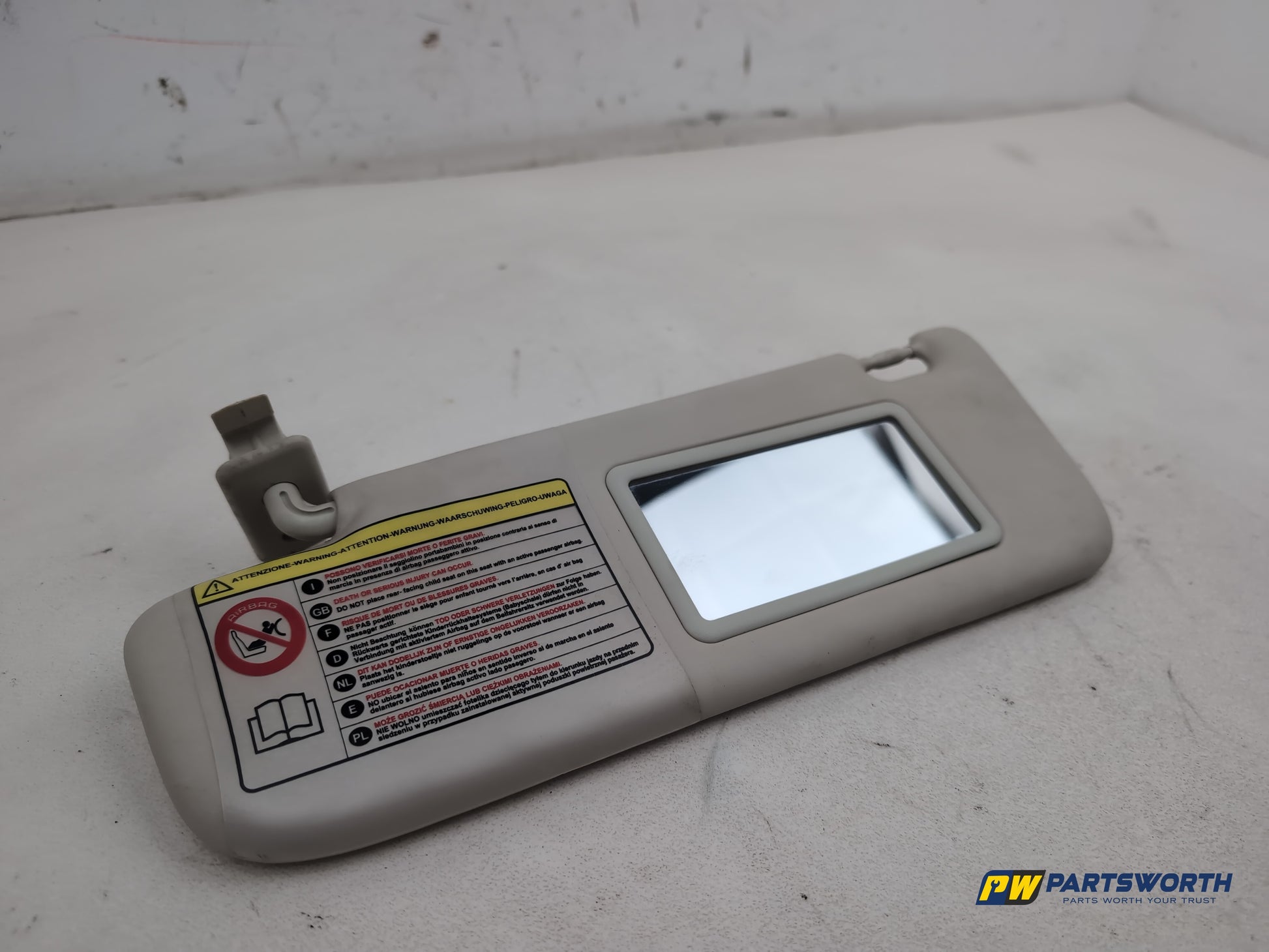 Fiat 500 Pop Sun Visor Lh Passenger Side 2007-2009 - photo 3