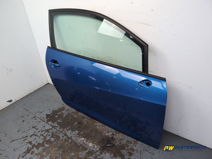 Seat Ibiza Sportrider Door Front Rh Driver Side Blue Lz5f 2008-2012 - photo 3