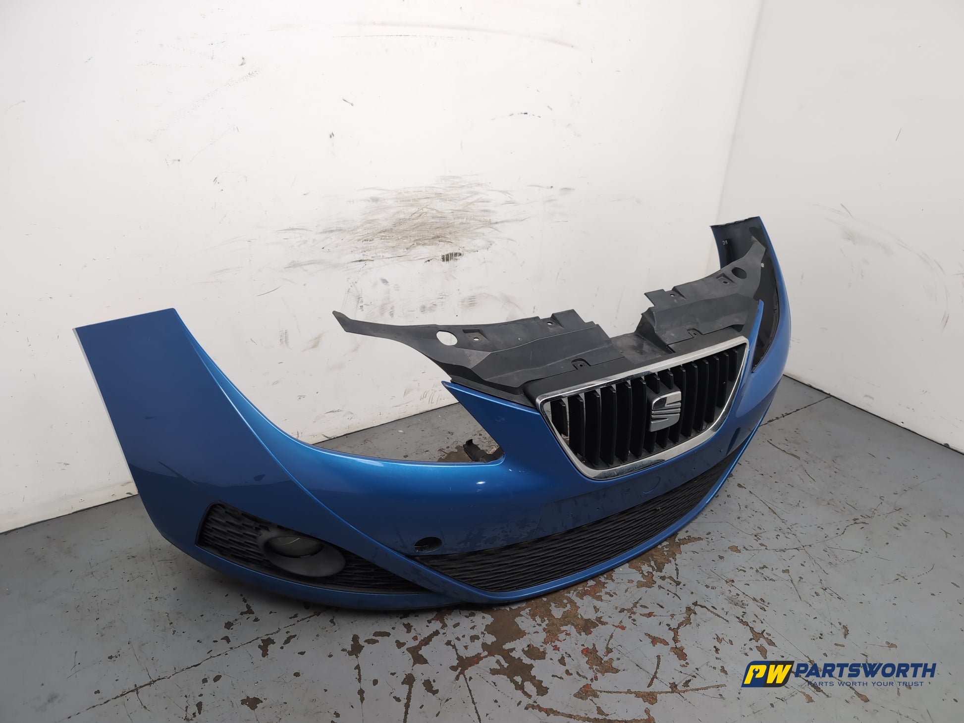 Seat Ibiza Sportrider Front Bumper Blue Lz5f 2008-2011 - photo 3