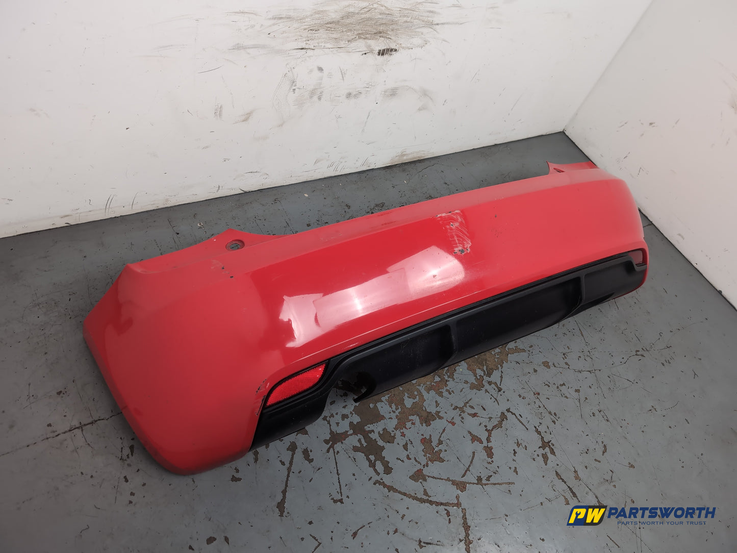 Audi A1 Contrast Edition Tdi Hatchback Rear Bumper Red Lz3m 2010-2012 - photo 3