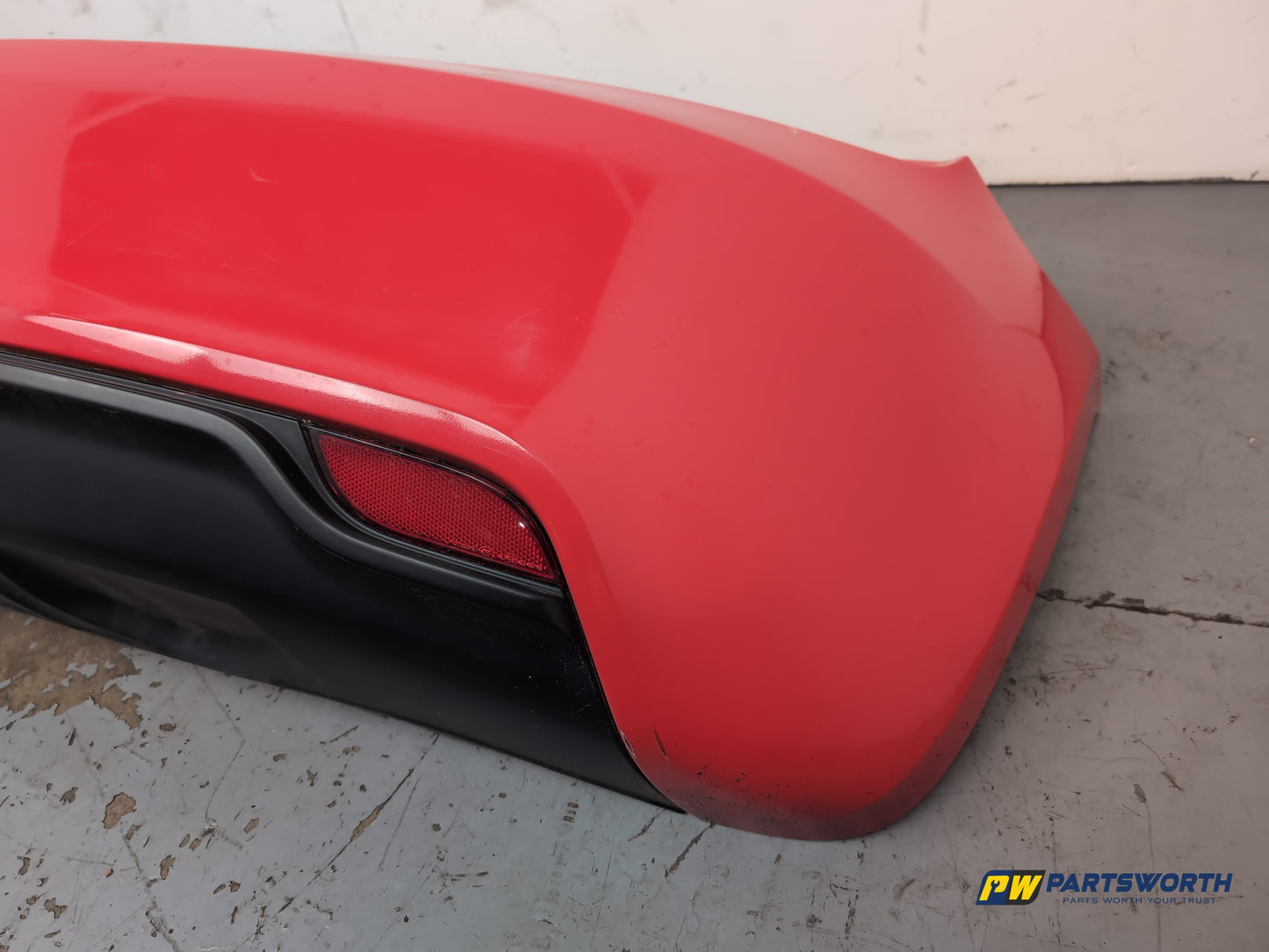 Audi A1 Contrast Edition Tdi Hatchback Rear Bumper Red Lz3m 2010-2012 - photo 8