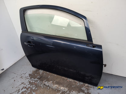 Vauxhall Corsa Se Door Front Rh Driver Side Blue Z22a 2006-2014 - photo 3