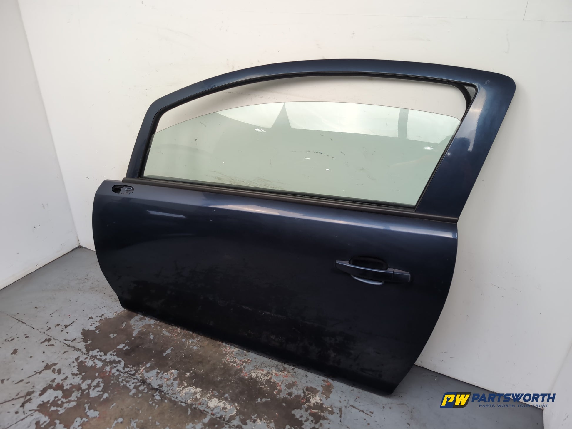 Vauxhall Corsa Se Door Front Lh Passenger Side Blue Z22a 2006-2014 - photo 3