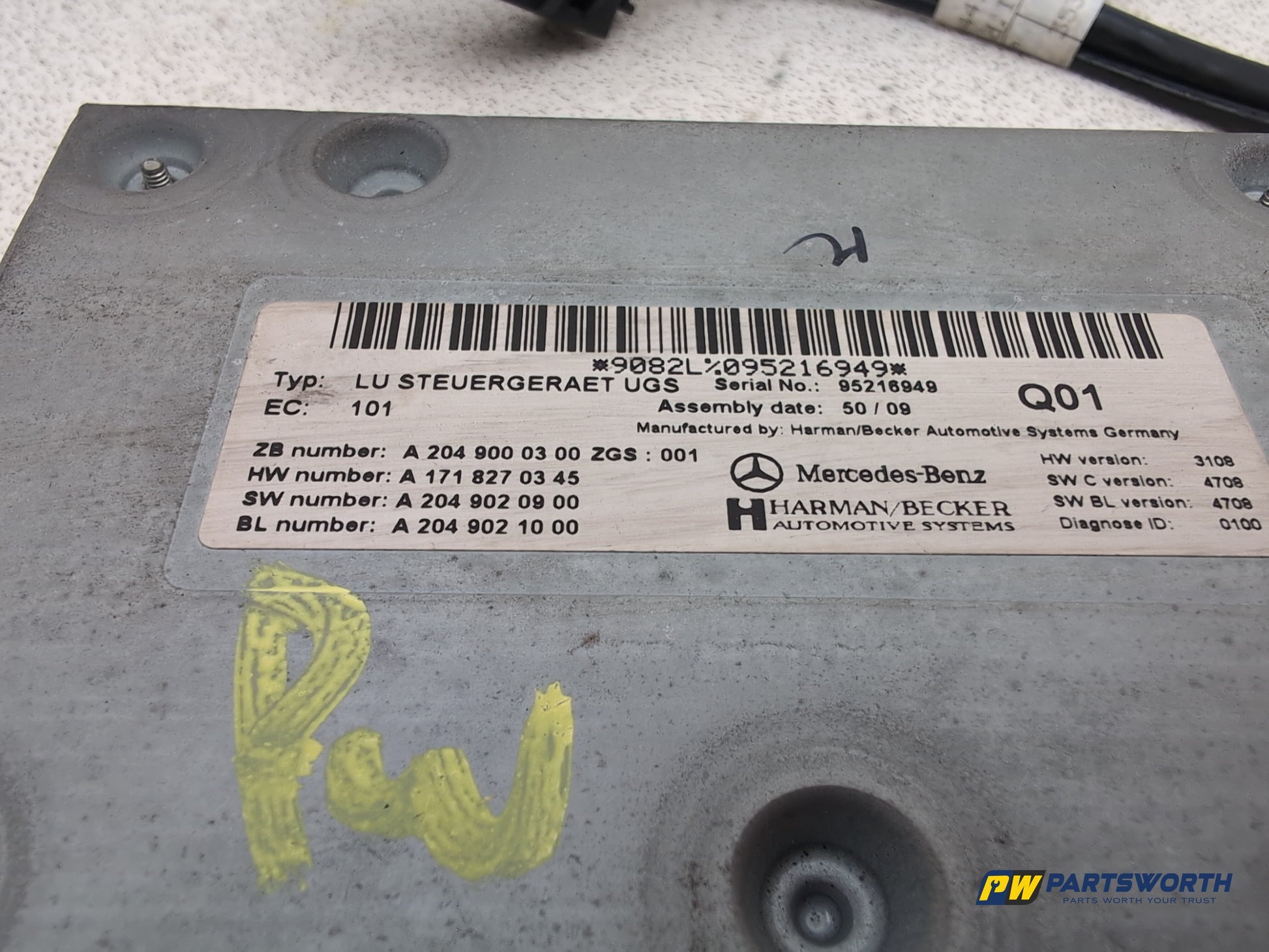 Mercedes-Benz B200 B-Class W245 Gps Navigation Control Ecu Unit Module - photo 3