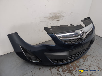Vauxhall Corsa Se Hatchback Front Bumper Blue Z22a 2006-2011 - photo 3