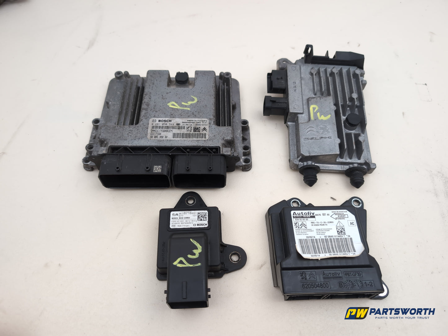 Peugeot 308 Allure Blue 1.6l Diesel Manual Engine Ecu Kit 9806460480 2013-2021 - photo 9