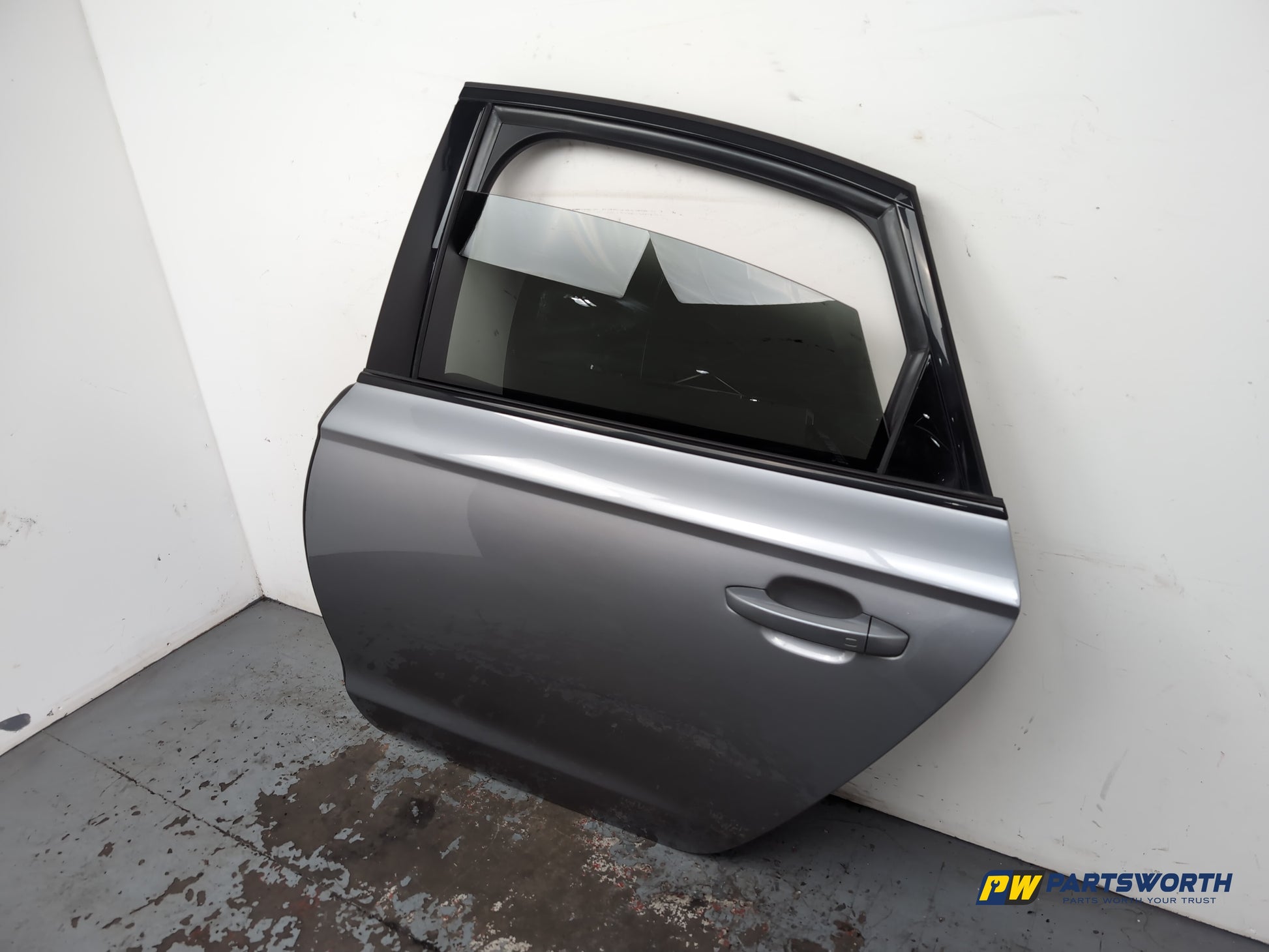 Audi A6 S Line Black Ed Saloon Door Rear Lh Passenger Side Grey Lx7p 2011-2018 - photo 3