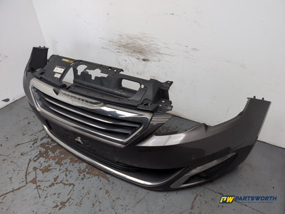 Peugeot 308 Allure Blue Hdi Front Bumper Telluric Brown Kksd 2013-2017 - photo 3