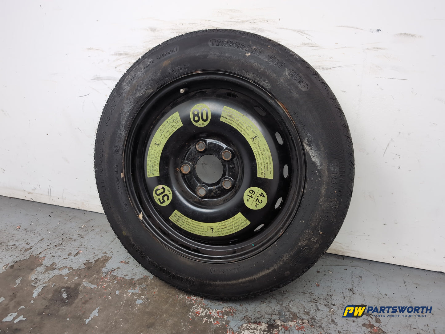 Mercedes-Benz B200 B-Class W245 Space Saver Wheel And Tool Kit 125/90 R16 - photo 3