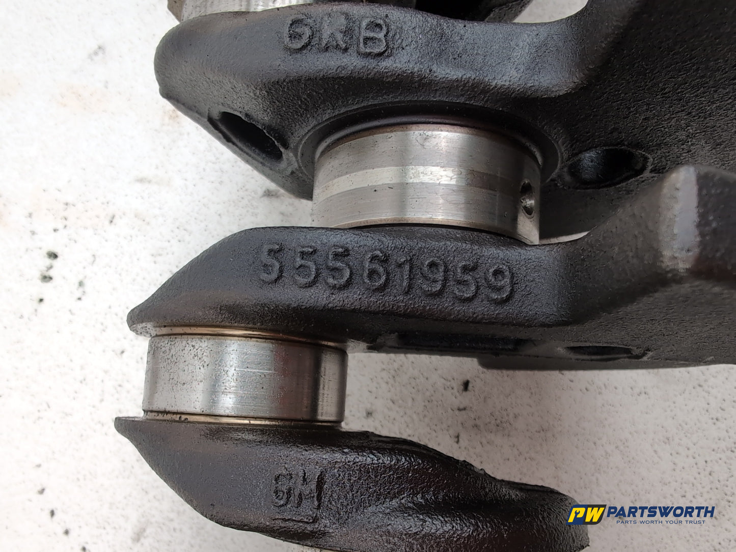 Vauxhall Corsa Se 1.2l Petrol Engine Crankshaft A 12 Xer 55561959 2006-2014 - photo 9