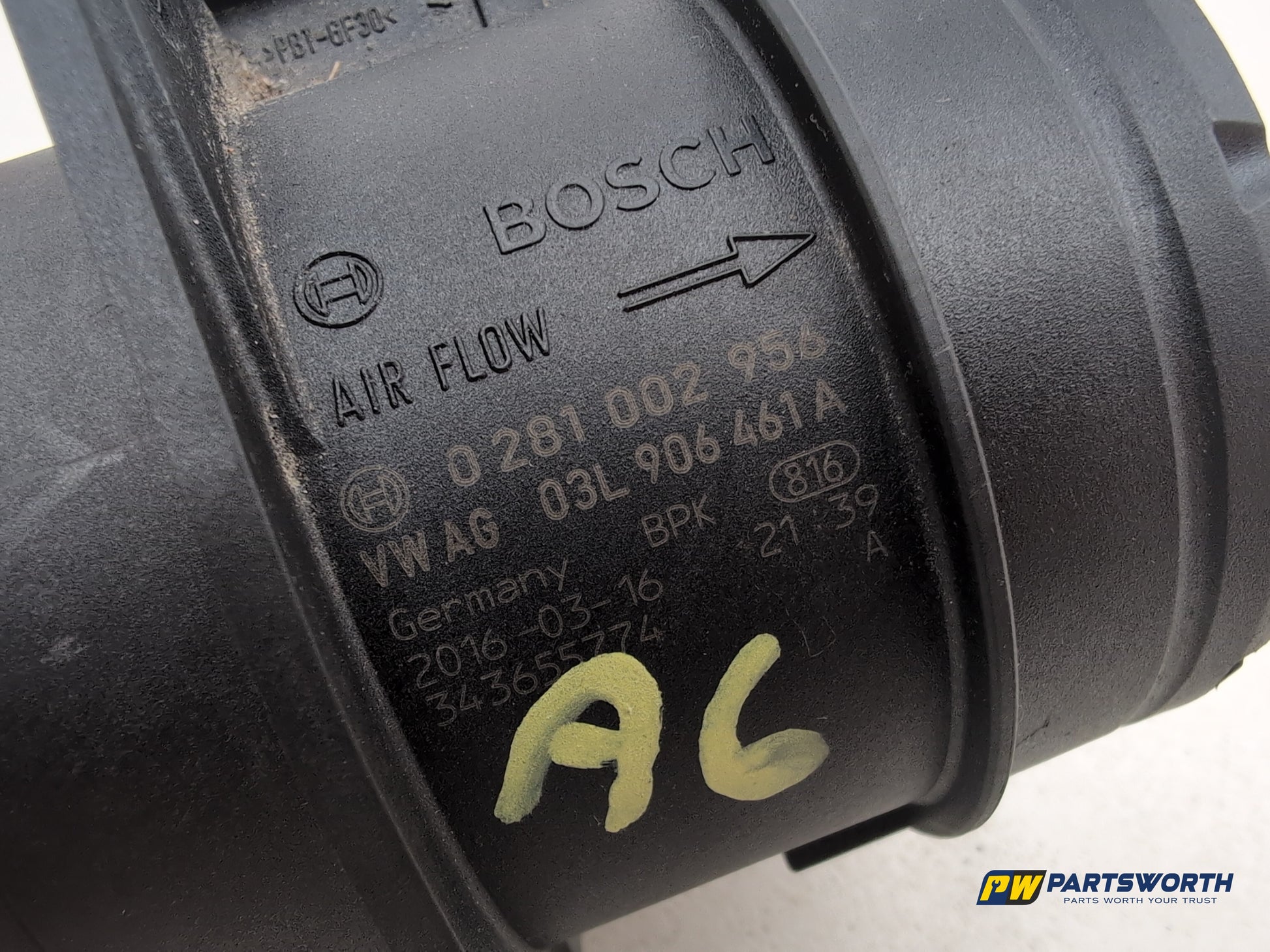 Audi A6 S Line Black 2.0l Diesel Mass Air Flow Meter Sensor 03l906461a 2011-2018 - photo 3
