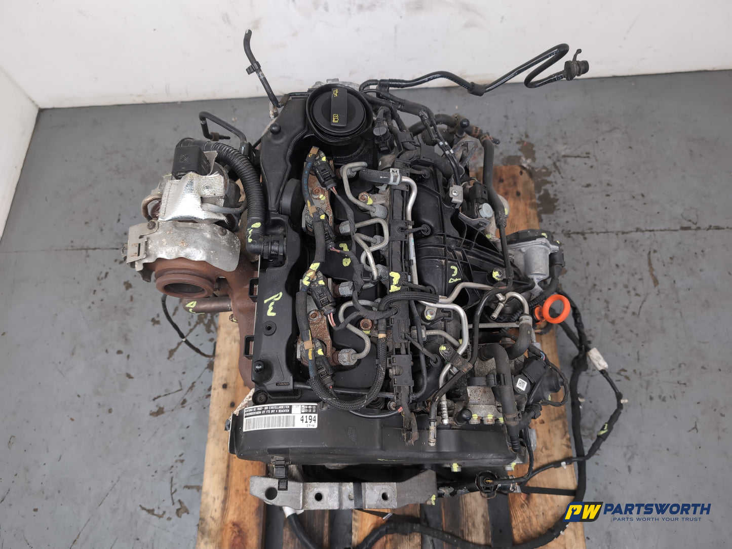 Vw Golf Passat Cc Tiguan 2.0l Diesel Manual Engine Cffb 128200 Miles 2009-2015 - photo 3