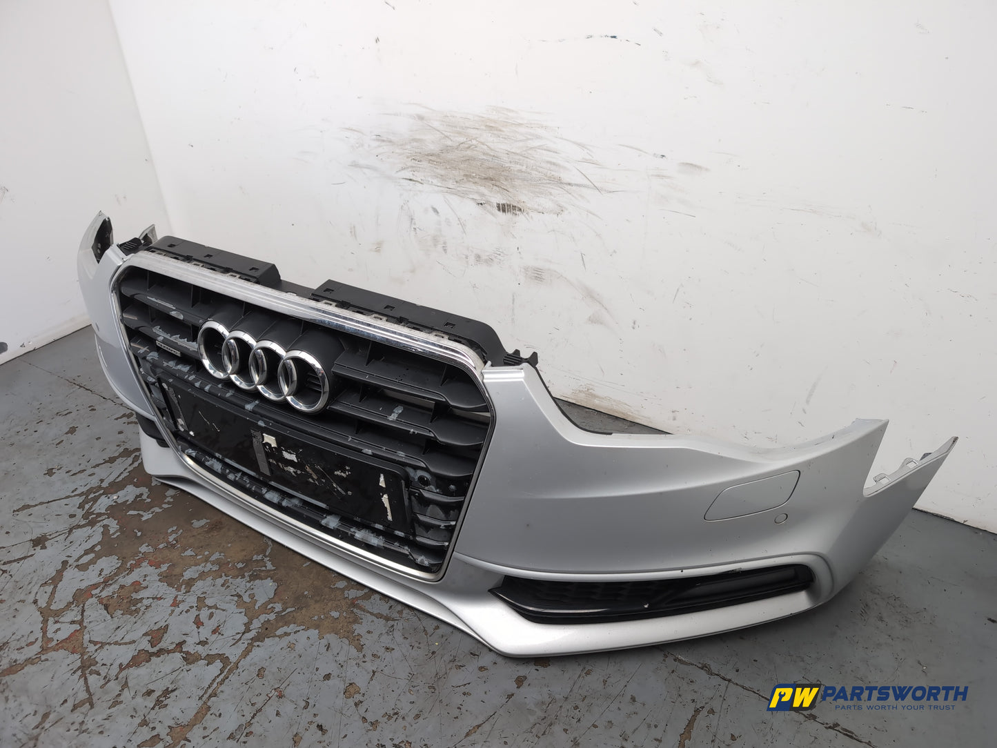 Audi A5 S Line Tdi Quattro Facelift Coupe Front Bumper Ice Silver Lx7w 2011-2016 - photo 3