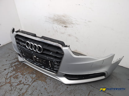 Audi A5 S Line Tdi Quattro Facelift Coupe Front Bumper Ice Silver Lx7w 2011-2016 - photo 3