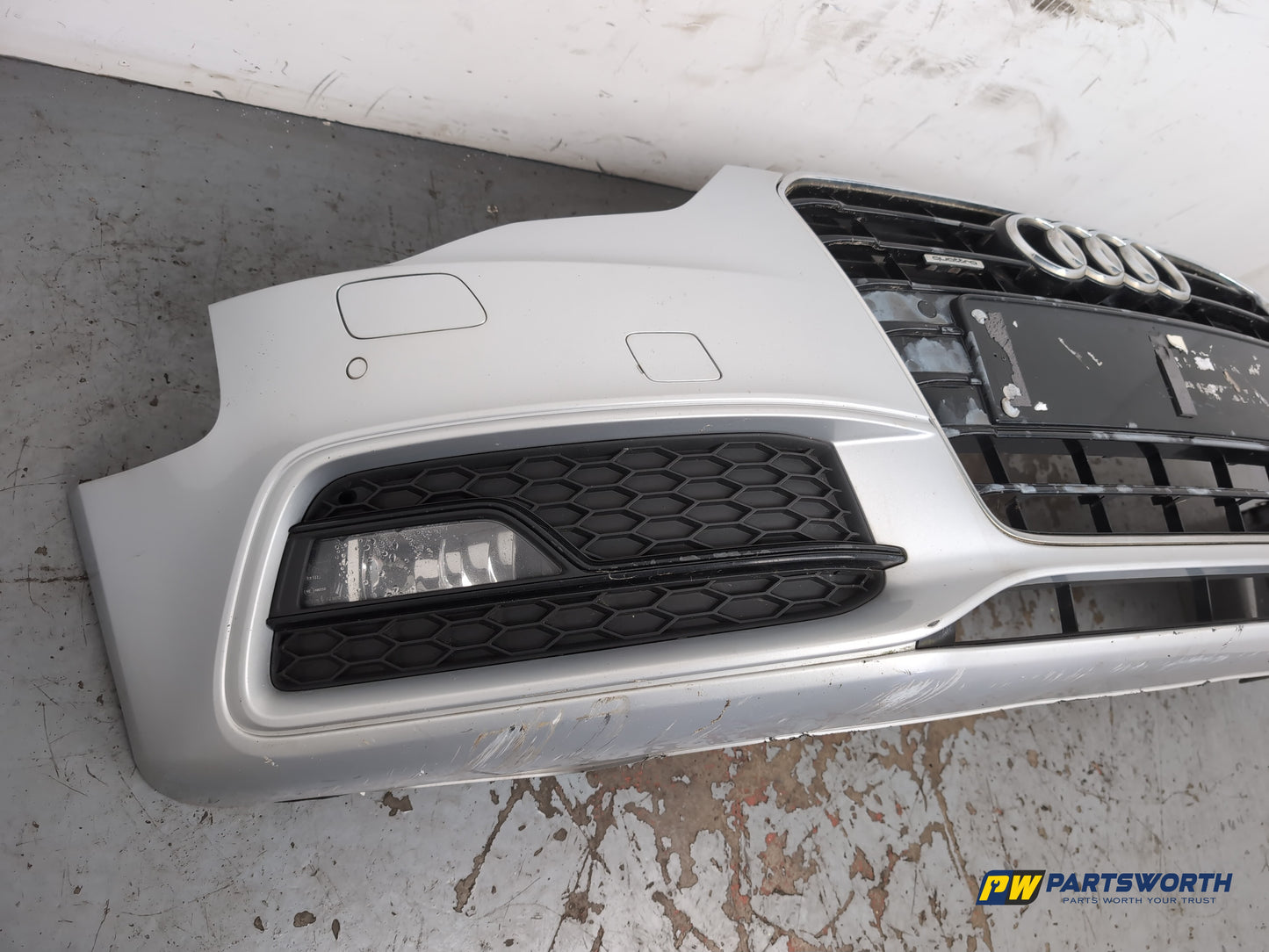 Audi A5 S Line Tdi Quattro Facelift Coupe Front Bumper Ice Silver Lx7w 2011-2016 - photo 9