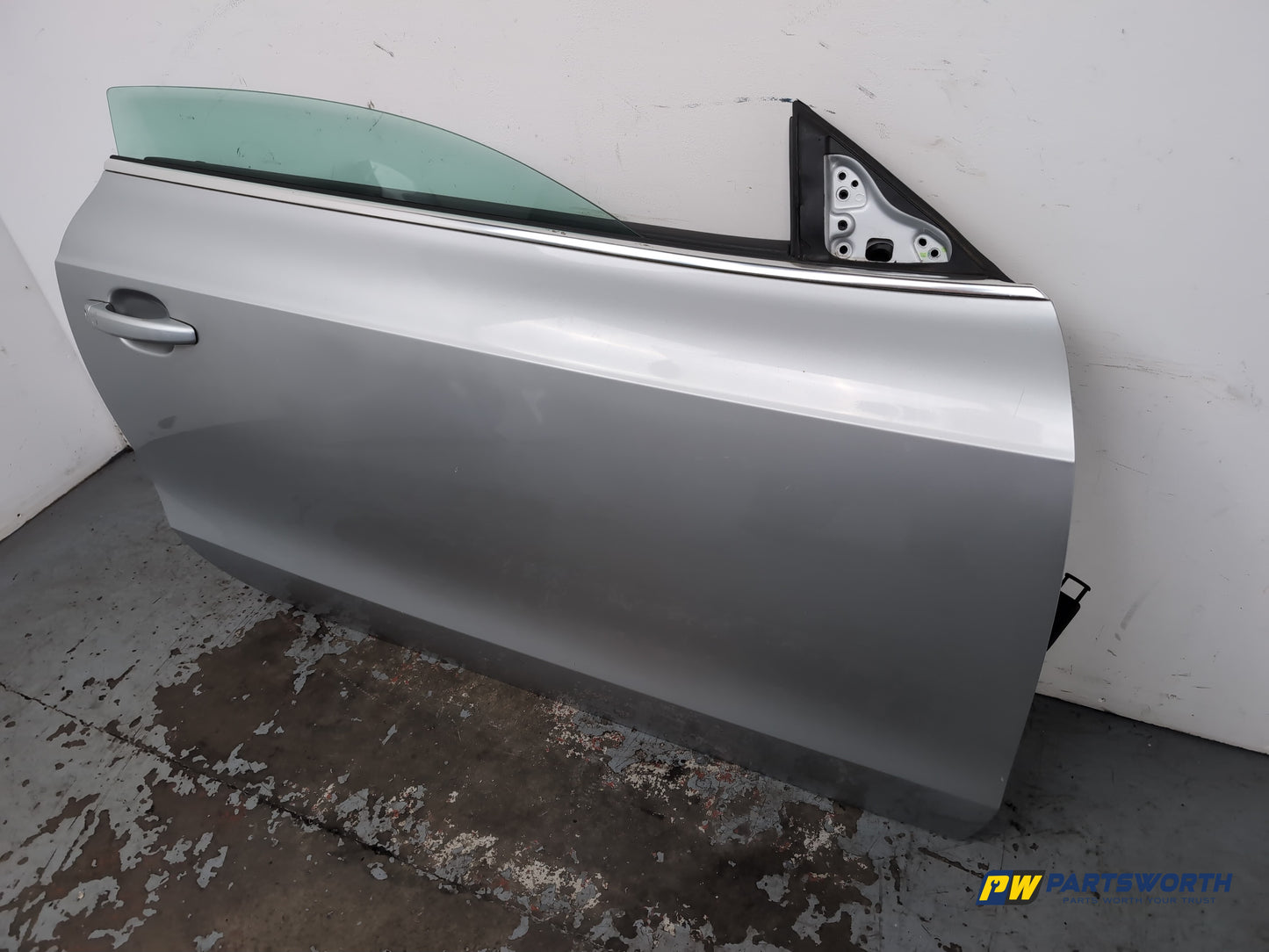 Audi A5 S Line Tdi Coupe Door Front Lh Passenger Side Ice Silver Lx7w 2007-2016 - photo 3