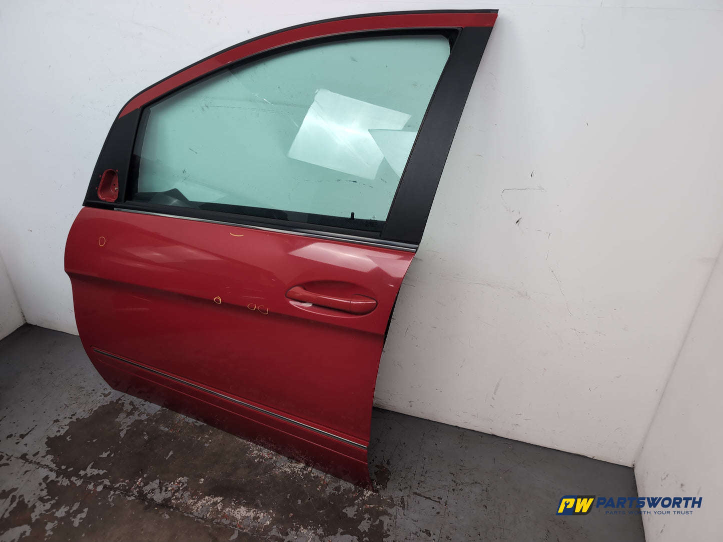 Mercedes-Benz B160 B-Class W245 Mpv Door Front Lh Passenger Side Jupiter Red 589 - photo 3