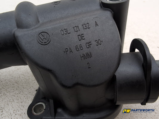 Audi A4 S Line Tdi Auto 2.0l Diesel Water Coolant Thermostat Housing 03l121132a - photo 2