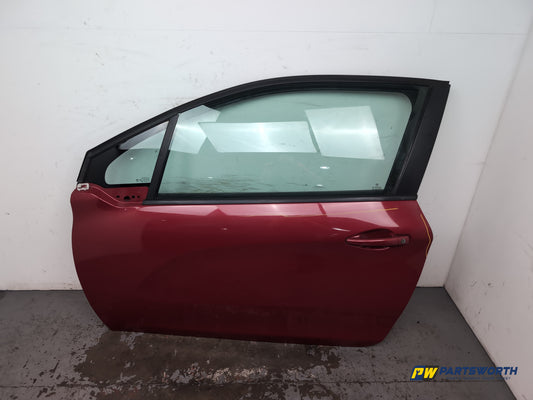 Peugeot 208 Hatchback Door Front Lh Passenger Side Elixir Red Epyd 2012-2019 - photo 2
