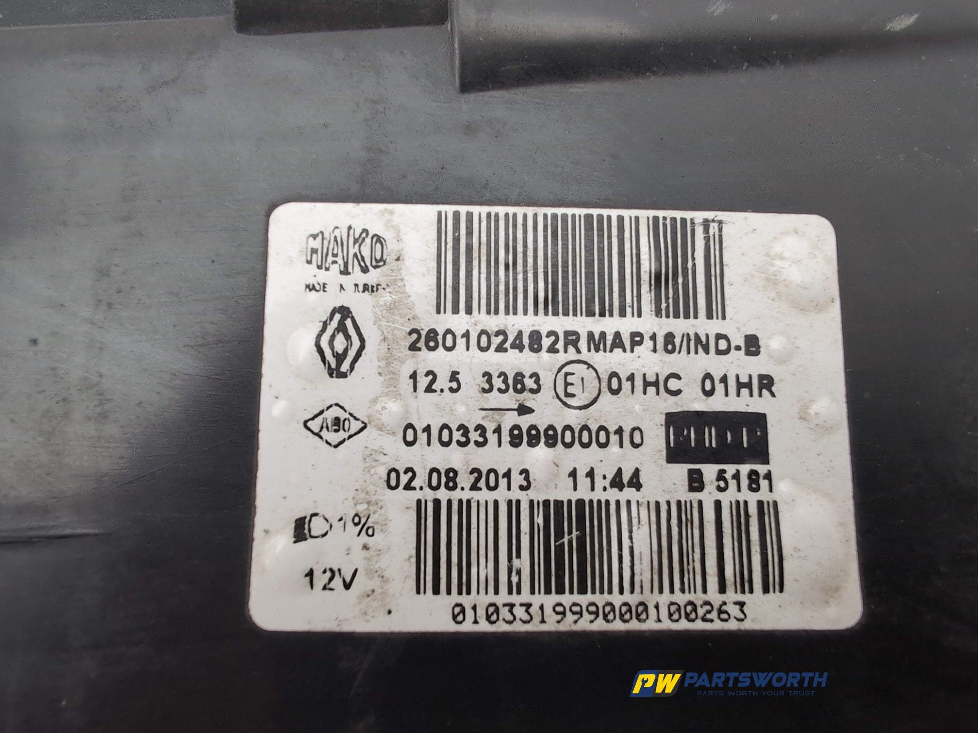 Headlamp RH 25