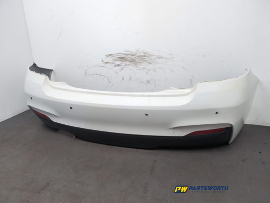 Bmw 2 Series F22 F23 Coupe M Sport Rear Bumper Aphine White 300 8055965 2014-17 - photo 2