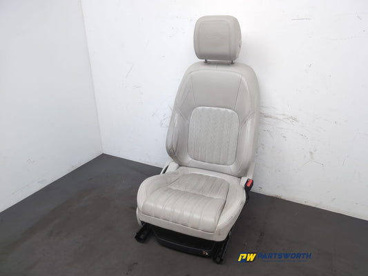 Jaguar Xf X260 Saloon Seat Front Driver Side Cream Leather T2h5528 2015-2020 - photo 2