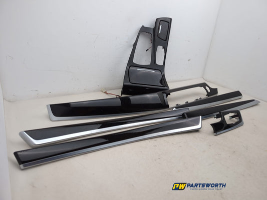 Bmw 5 Series 520d F10 Interior Trim Dark Wood Fineline Anthracite Complete Set - photo 2