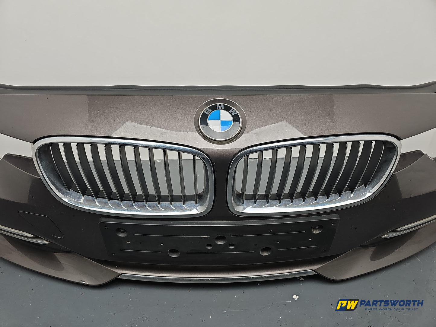 Bmw 3 Series F30 F31 Front Bumper Brown B65 2012 2013 2014 2015 Pre-Lci - photo 7